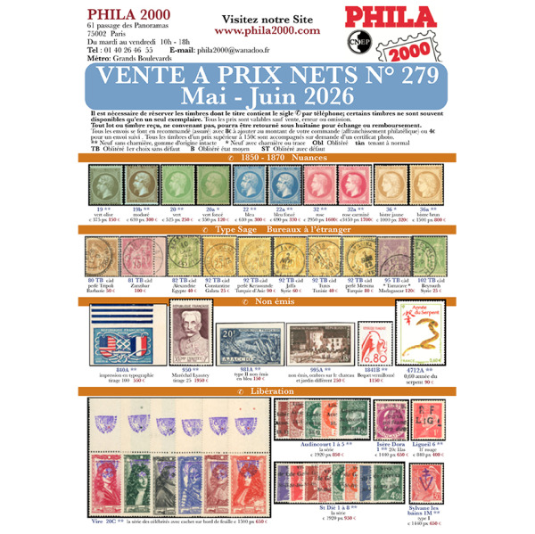 Vente à prix nets 279